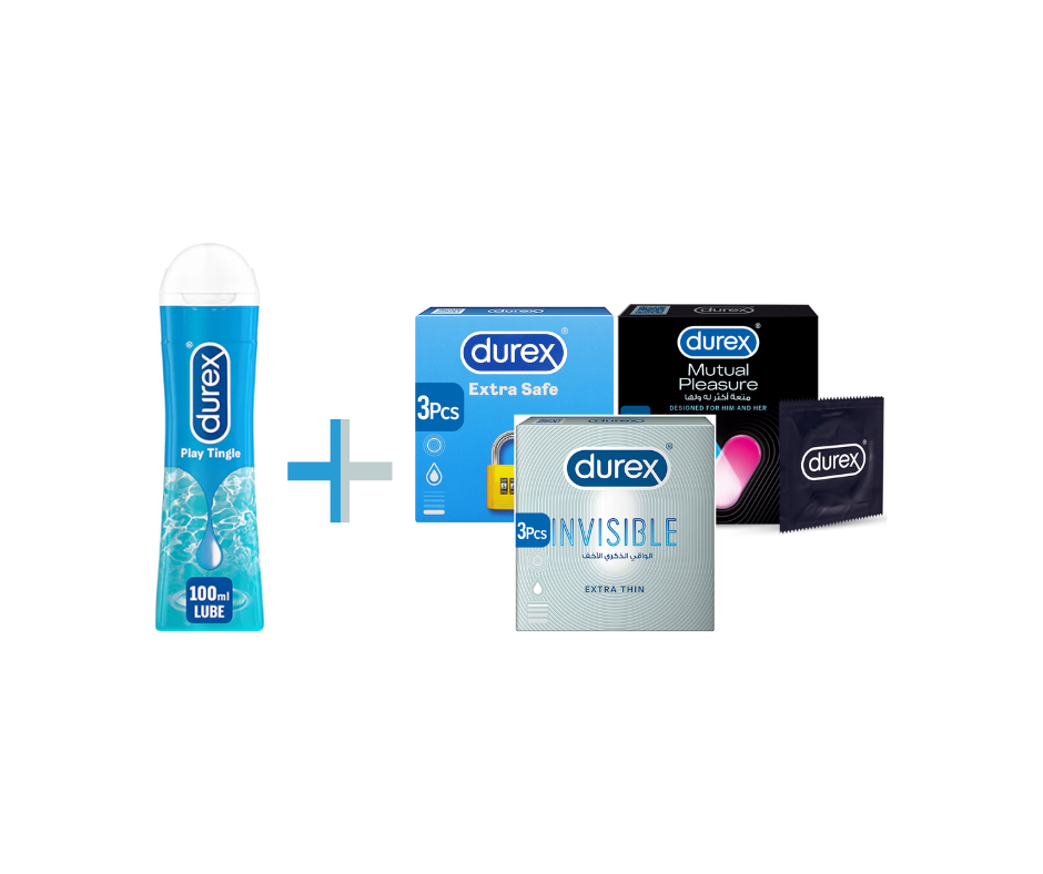 Durex Trio Plus - 3 Boxes + Premium Lube Kit | Best Value Combo Pakistan