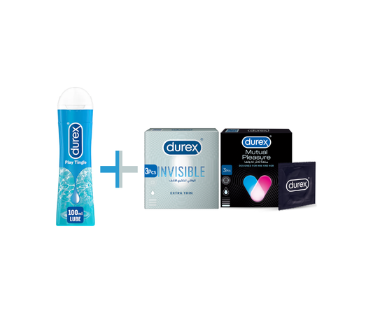 Durex Duo Plus - 2 Boxes + Premium Lube Kit | Complete Starter Pack Pakistan