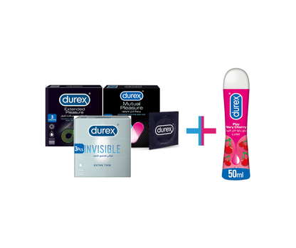 Durex Trio Plus - 3 Boxes + Premium Lube Kit | Best Value Combo Pakistan