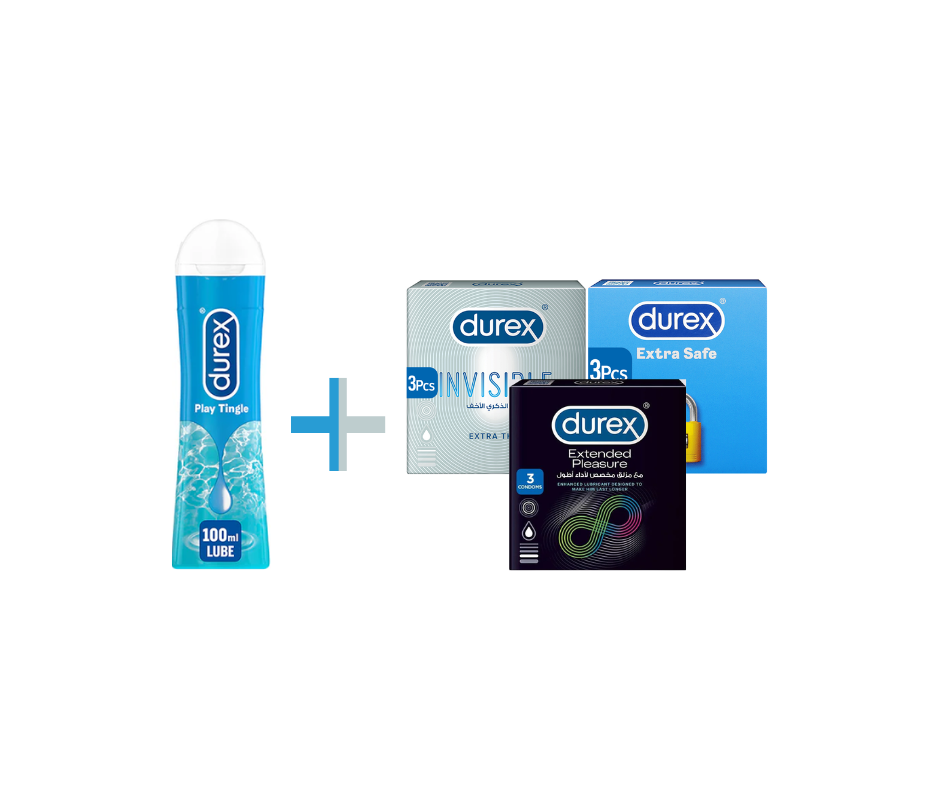 Durex Trio Plus - 3 Boxes + Premium Lube Kit | Best Value Combo Pakistan
