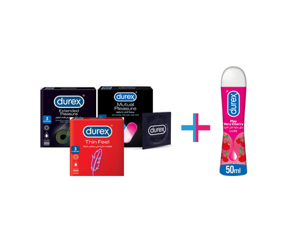 Durex Trio Plus - 3 Boxes + Premium Lube Kit | Best Value Combo Pakistan
