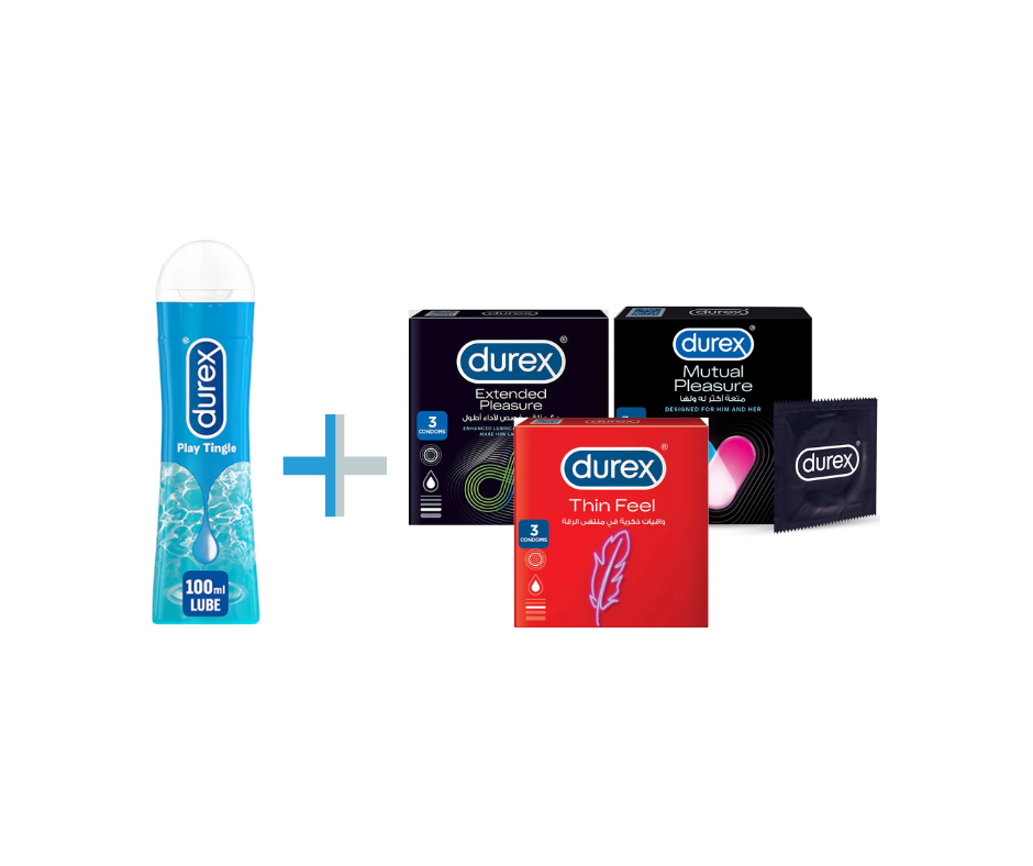 Durex Trio Plus - 3 Boxes + Premium Lube Kit | Best Value Combo Pakistan