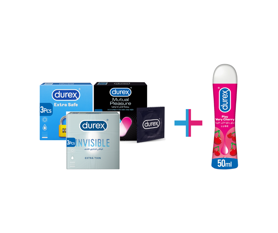 Durex Trio Plus - 3 Boxes + Premium Lube Kit | Best Value Combo Pakistan