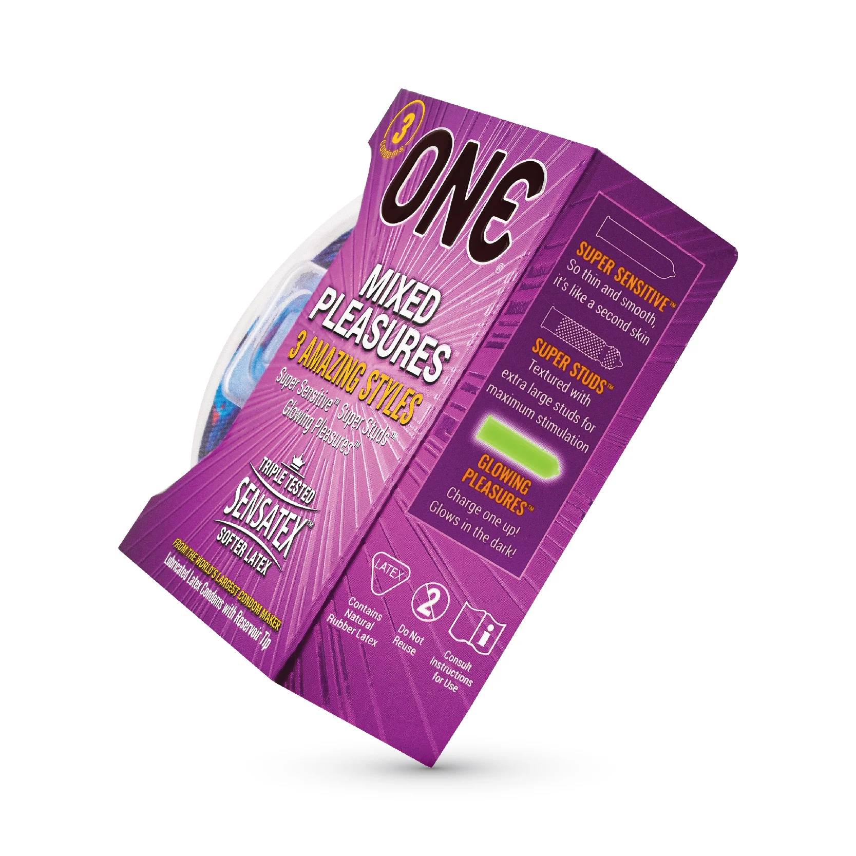ONE® Mixed Pleasure Condoms | Variety Pack for Every Mood - Image 3